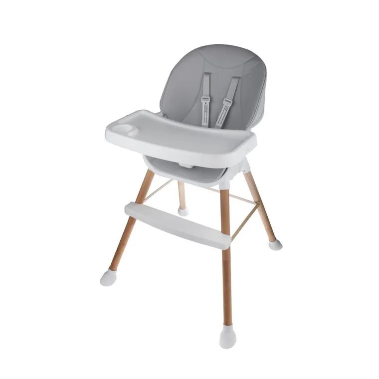 Smiki, krzesełko do karmienia, szare