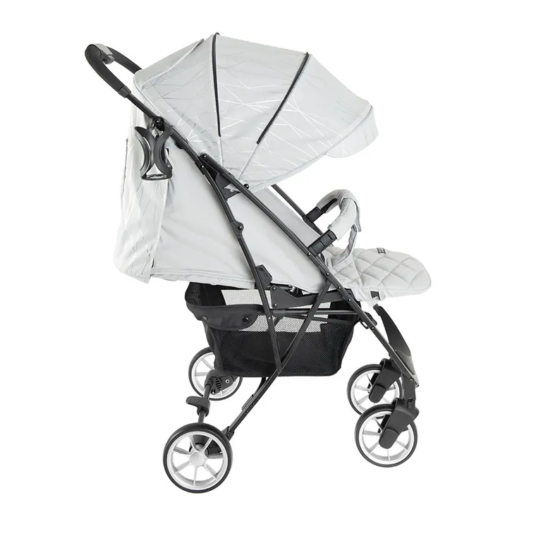 Smiki, Thunder Pro, wózek spacerowy, czarna rama, szaro-srebrny