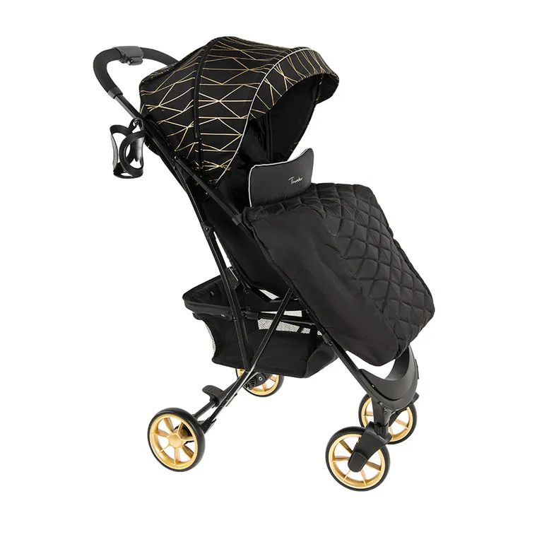 Smiki, Thunder Pro, wózek spacerowy, czarno-złoty