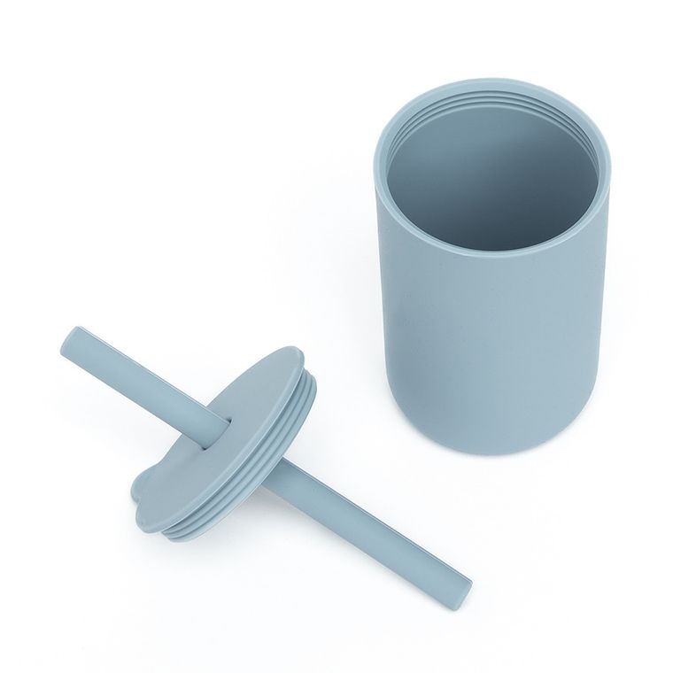 Smiki, Very Bunny, zestaw naczyń silikonowych, niebieski