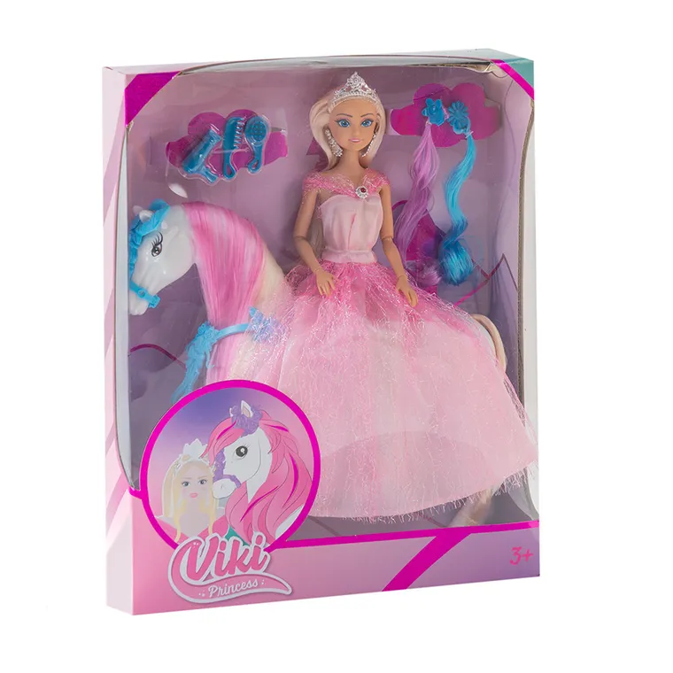 Smiki, Viki, lalka z koniem i akcesoriami, 30 cm