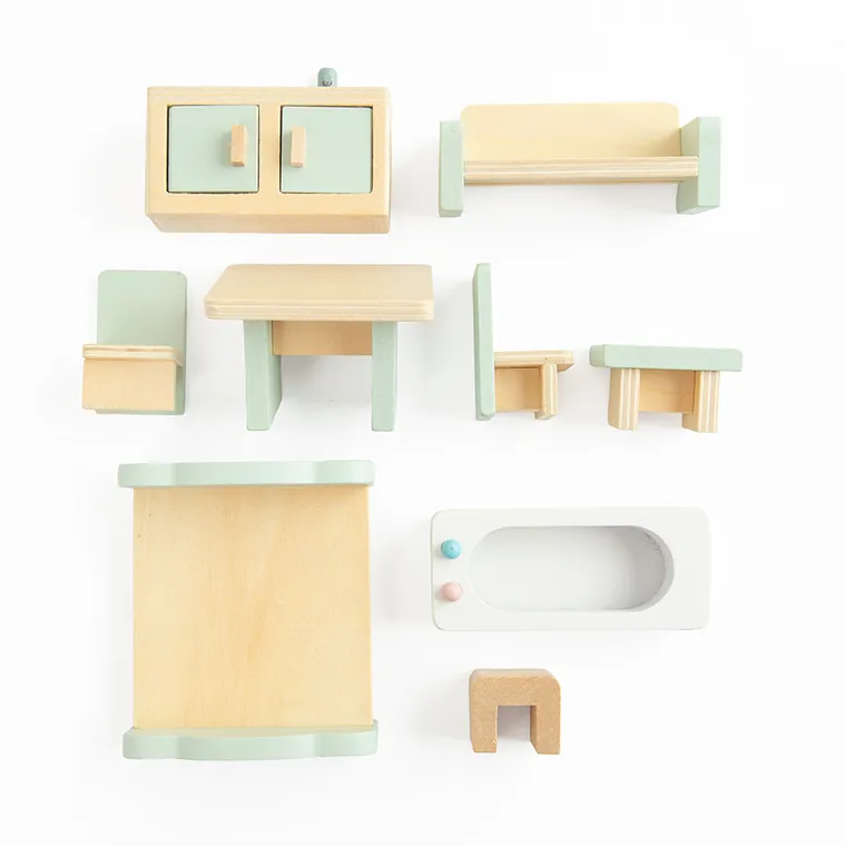 Smiki, Zookabee, drewniany domek dla lalek, 9 elementów