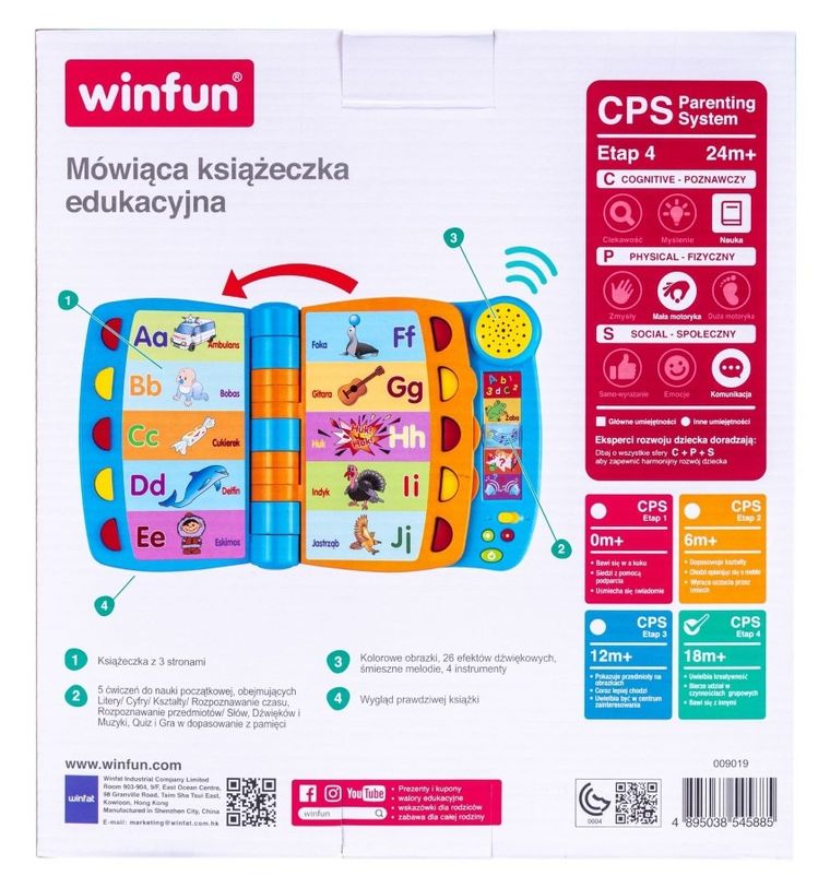 Smily Play, mówiąca książeczka edukacyjna, zabawka edukacyjna