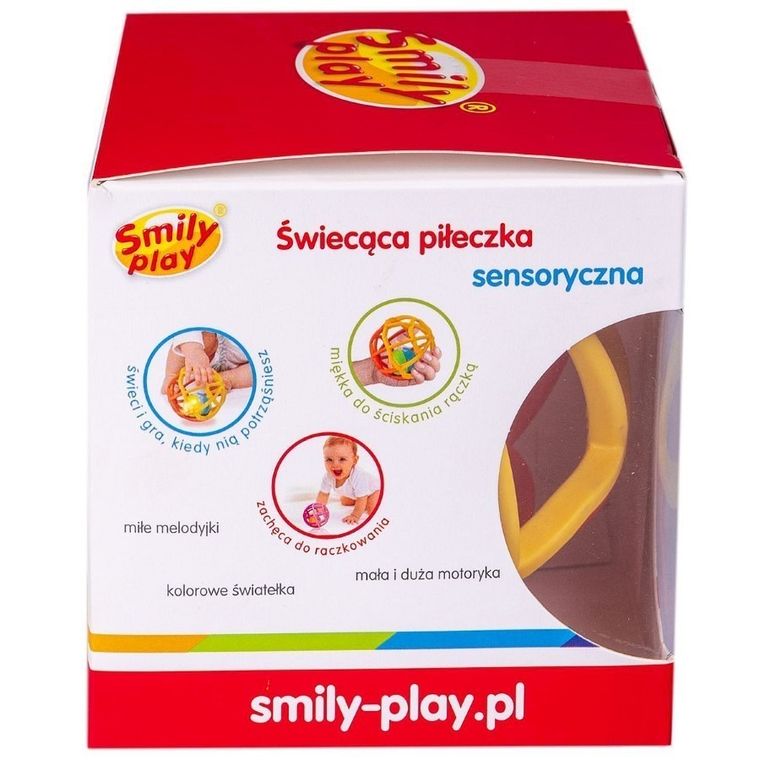 Smily Play, Świecąca piłka, grzechotka, pomarańczowa