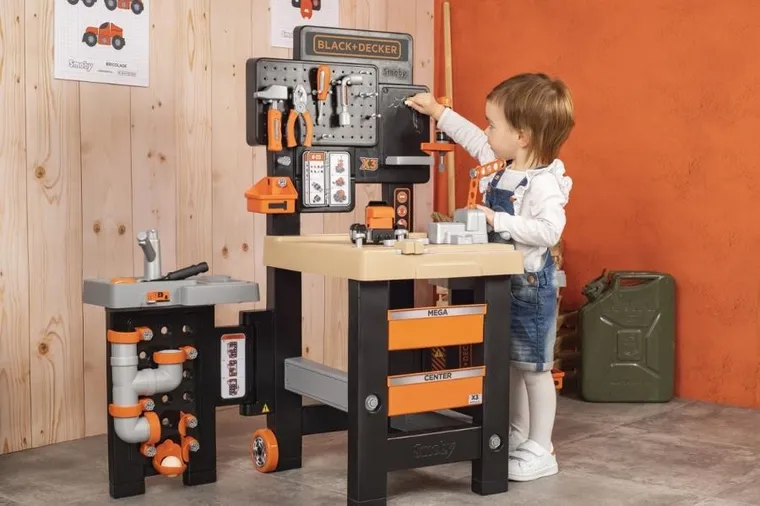 Smoby, Black&Decker, mega warsztat