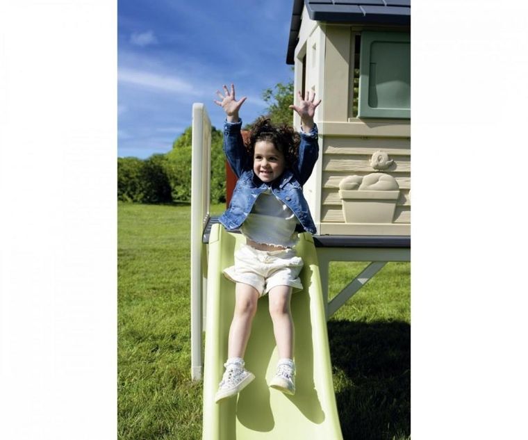 Smoby, domek ogrodowy na palach ze zjeżdzalnią