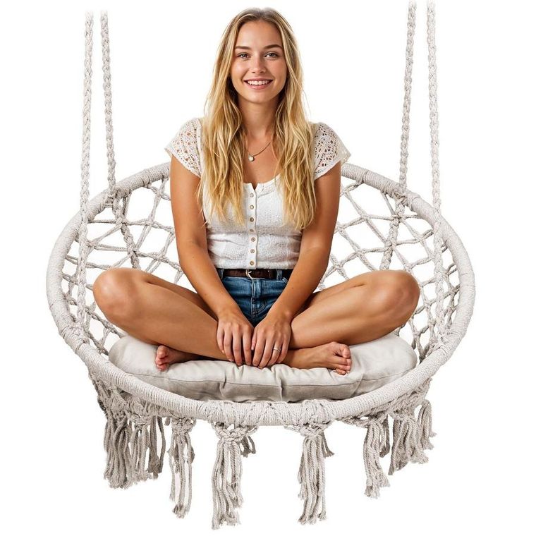 Sofotel, Boho, fotel ogrodowy wiszący, huśtawka, beżowy