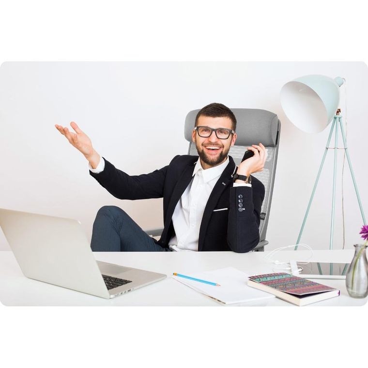 Sofotel, Brema, fotel biurowy z mikrosiatki, szary