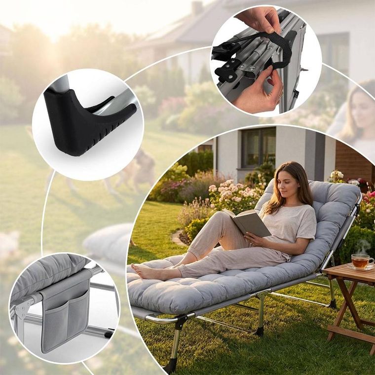 Sofotel, ChillWell Dream, łóżko turystyczne, składane, leżak ogrodowy