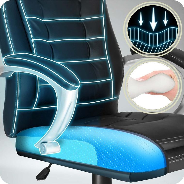 Sofotel, fotel biurowy, obrotowy, czarny