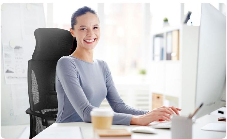 Sofotel, Praga, fotel biurowy, czarny