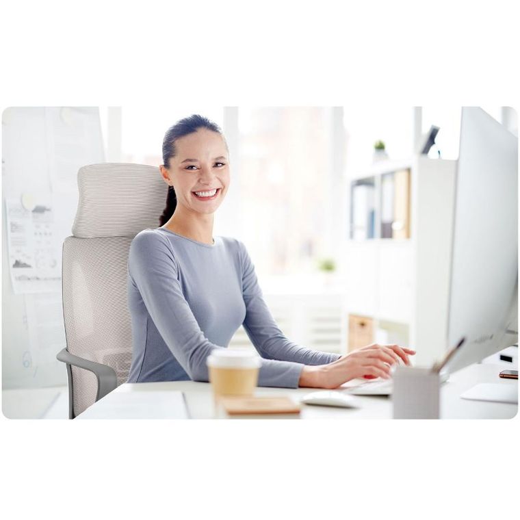 Sofotel, Praga, fotel biurowy, jasnoszary