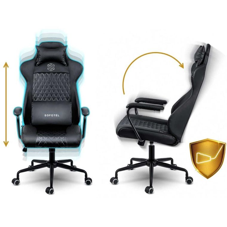 Sofotel, Werona, fotel biurowy, czarny