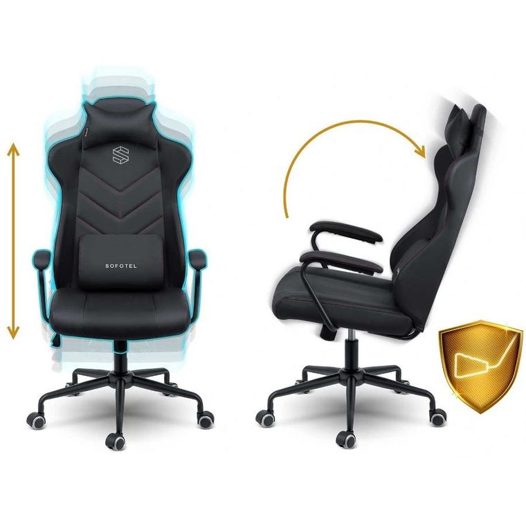 Sofotel, Werona, fotel biurowy, czarny