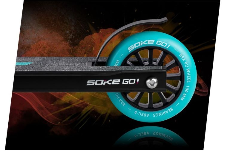 Soke, Go! hulajnoga wyczynowa, czarno-pomarańczowa