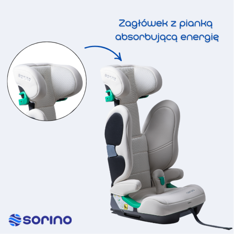 Sorino, Ceres, fotelik samochodowy, beige, 100-150 cm