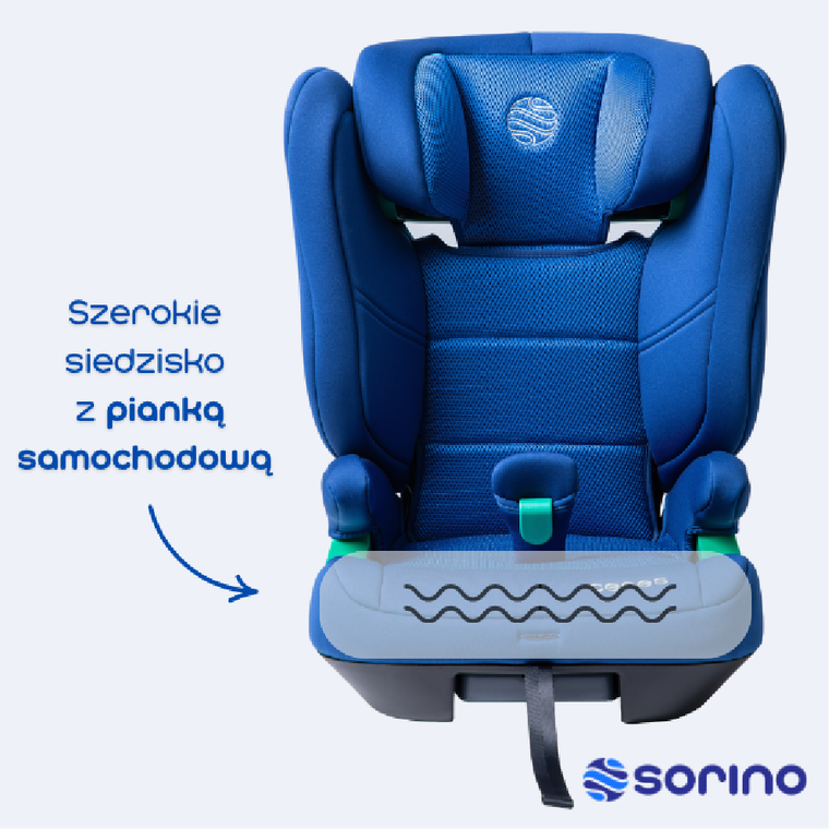 Sorino, Ceres, fotelik samochodowy, blue, 100-150 cm