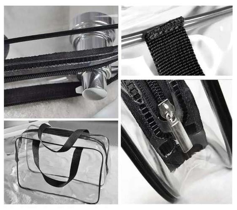 Soulima, kosmetyczka przezroczysta 3w1