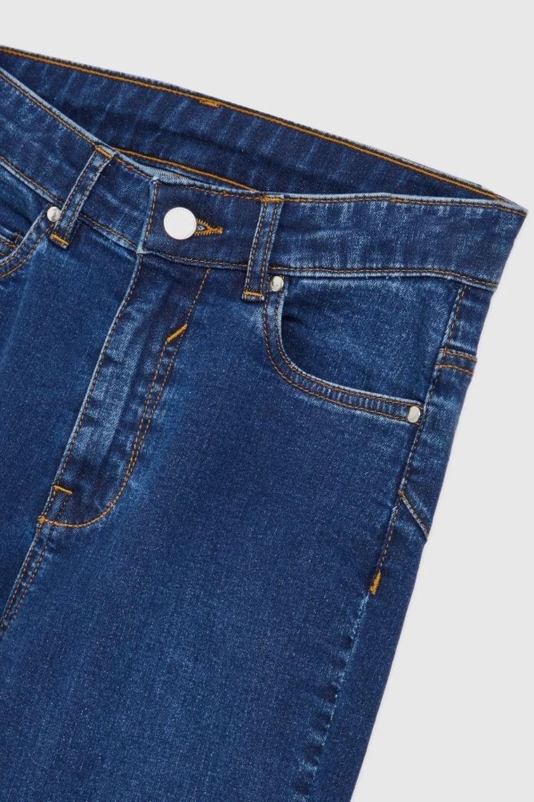 Spodnie jeansowe damskie, niebieskie, Moodo