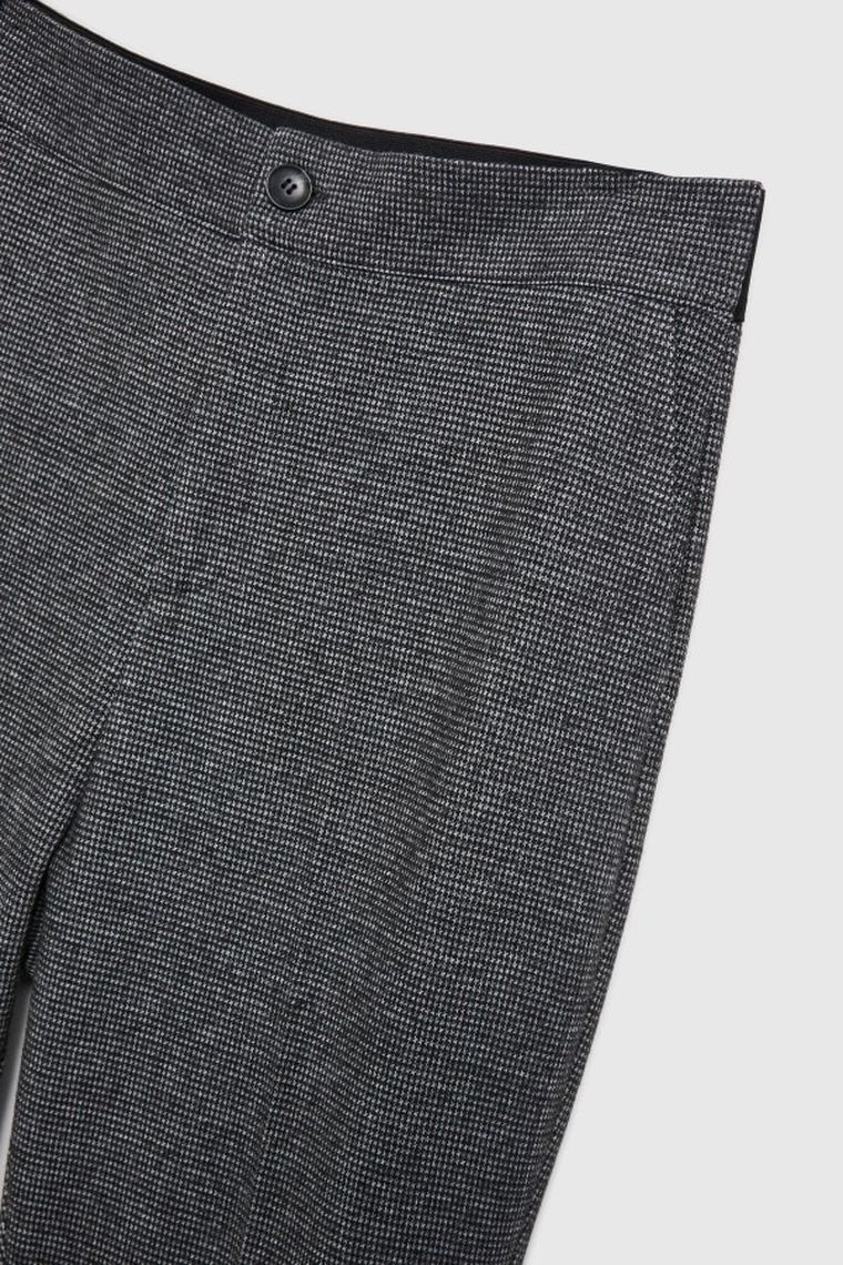 Spodnie materiałowe damskie, szare, Moodo