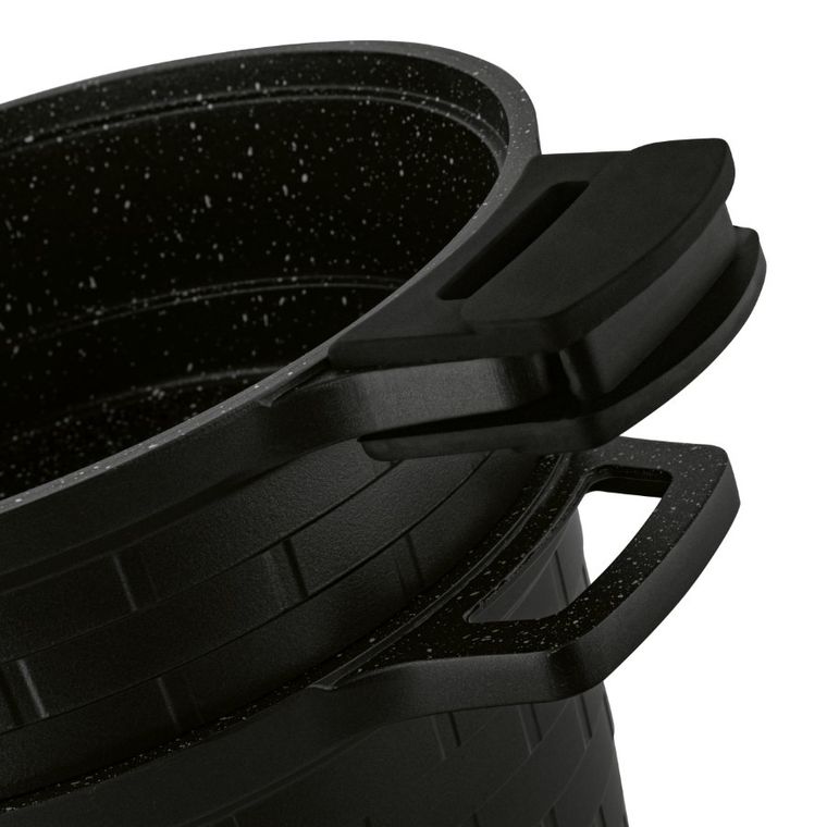 Starke, Brick Marble, garnek do gotowania na parze + nakładki silikonowe, 6.3l
