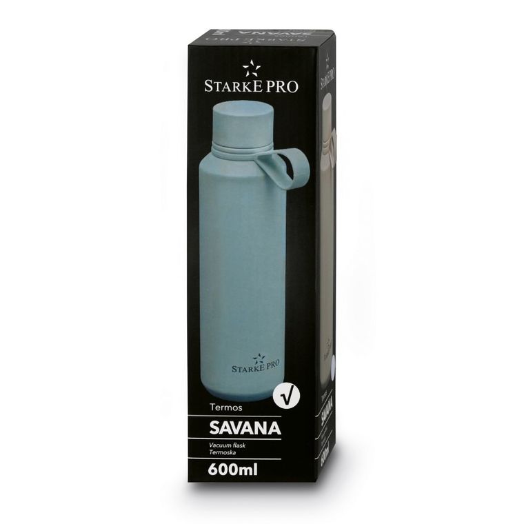 Starke Pro, Savana, butelka termiczna, zielona, 600 ml