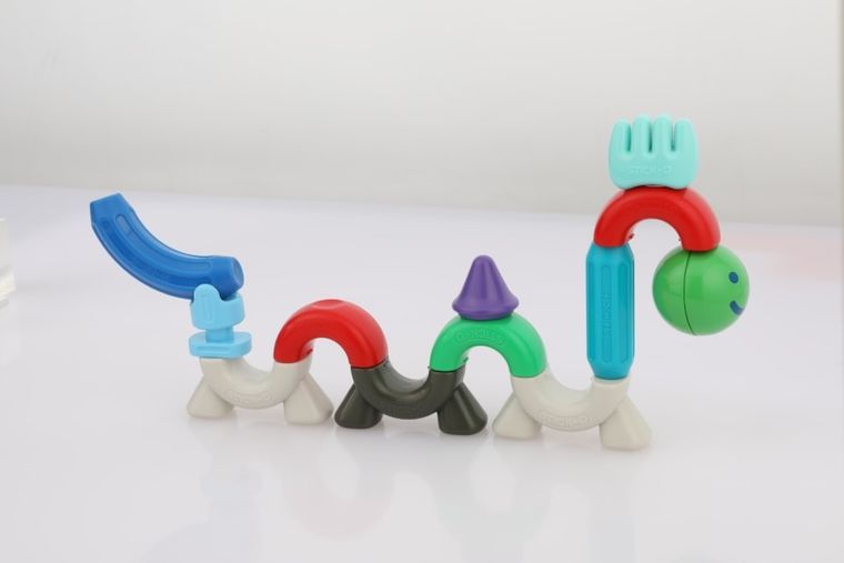 Stick-O, Kot i Pies, klocki magnetyczne, 27 elementów