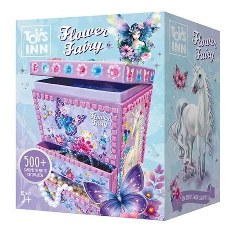 Stnux, Flower Fairy, szkatułka do dekorowania, mozaika, Iris