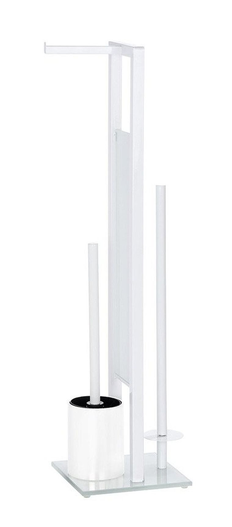 Stojak na papier toaletowy i szczotkę do WC, Rivalta white 3w1