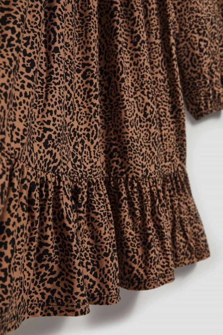 Sukienka damska, beżowa, Moodo