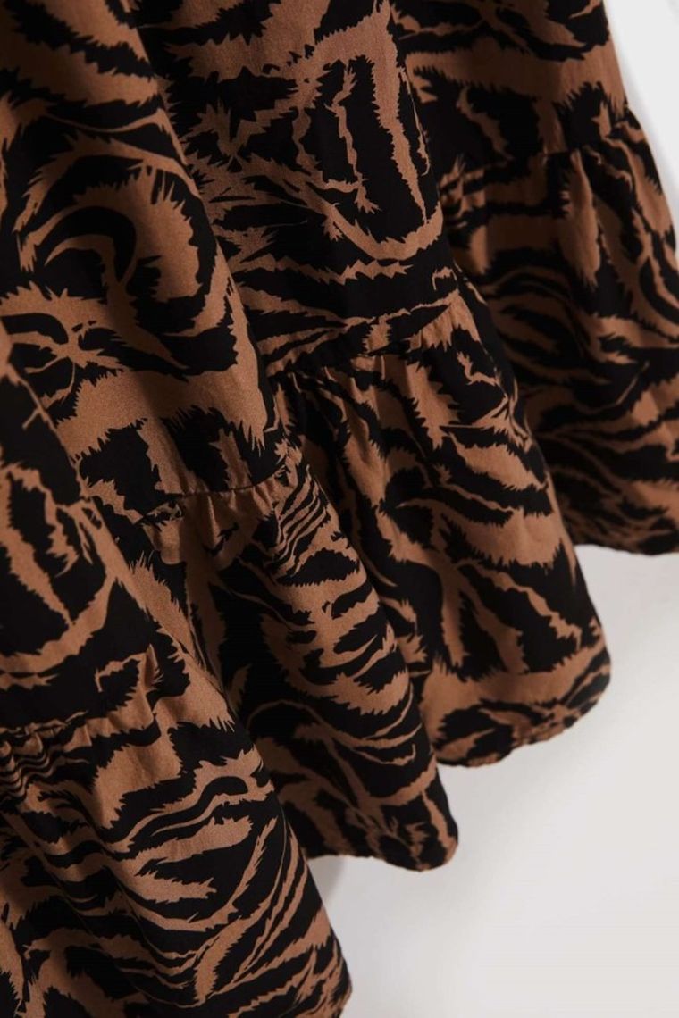 Sukienka damska, beżowa, Moodo