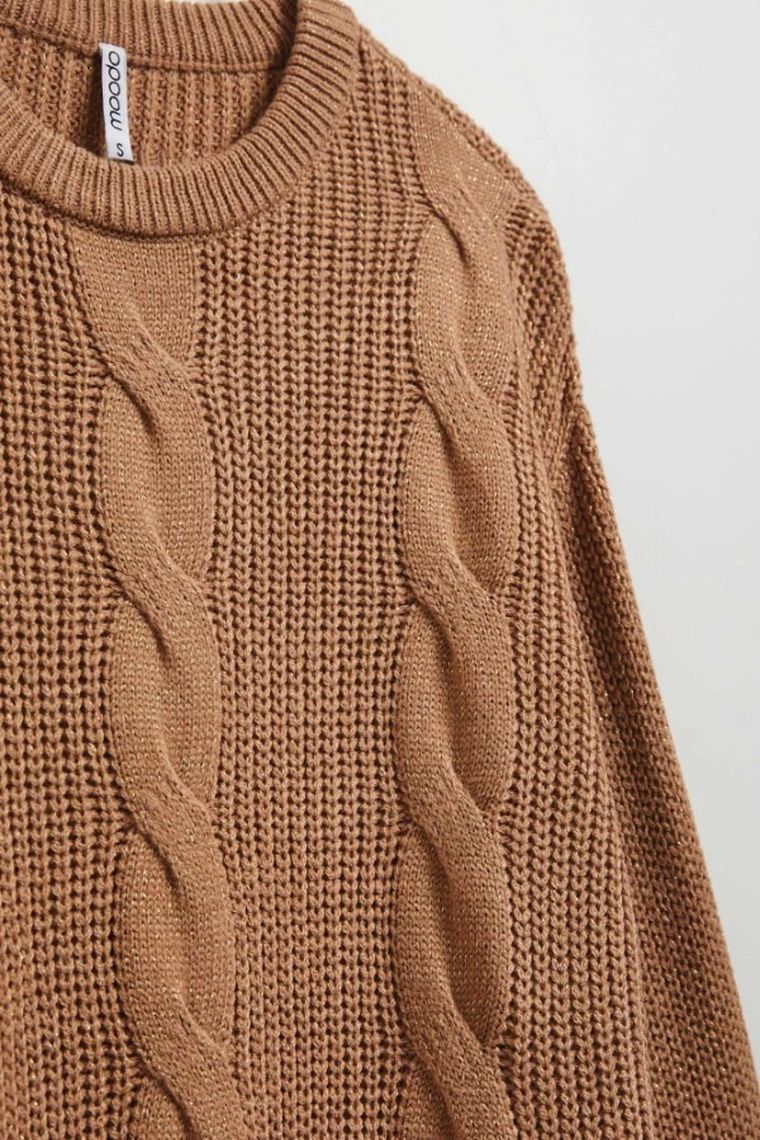 Sukienka damska, beżowa, Moodo