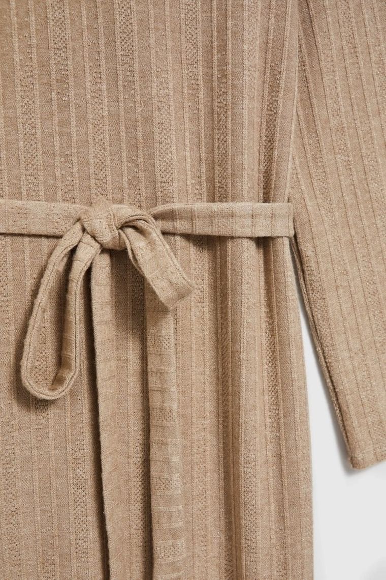 Sukienka damska, beżowa, Moodo