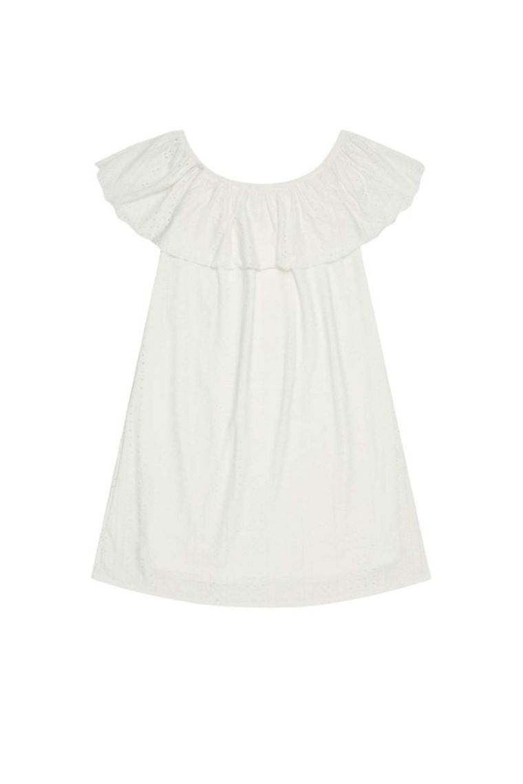 Sukienka damska, biała, Moodo