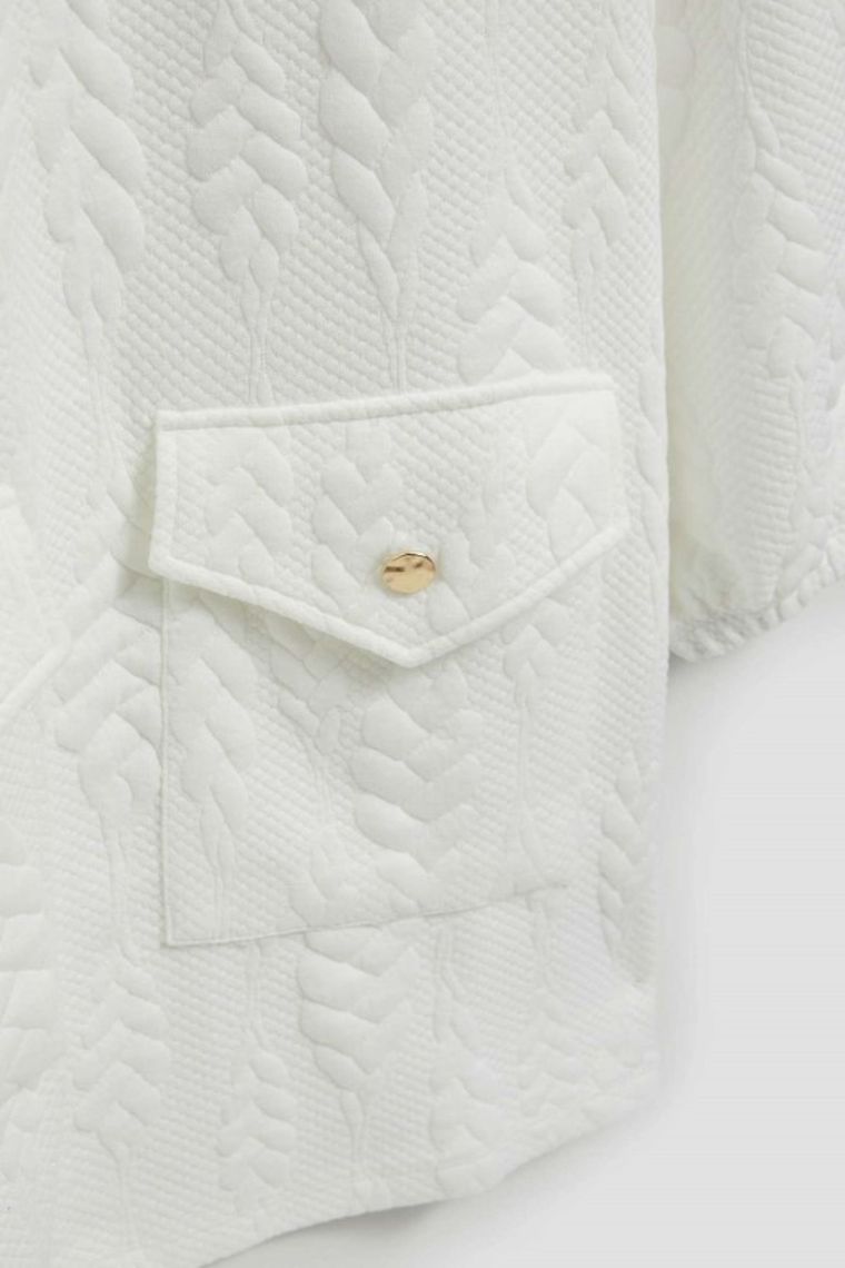 Sukienka damska, biała, Moodo