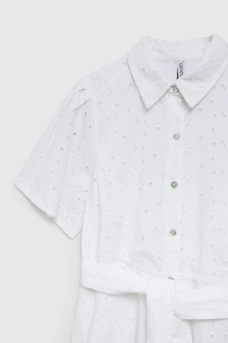 Sukienka damska, biała, Moodo