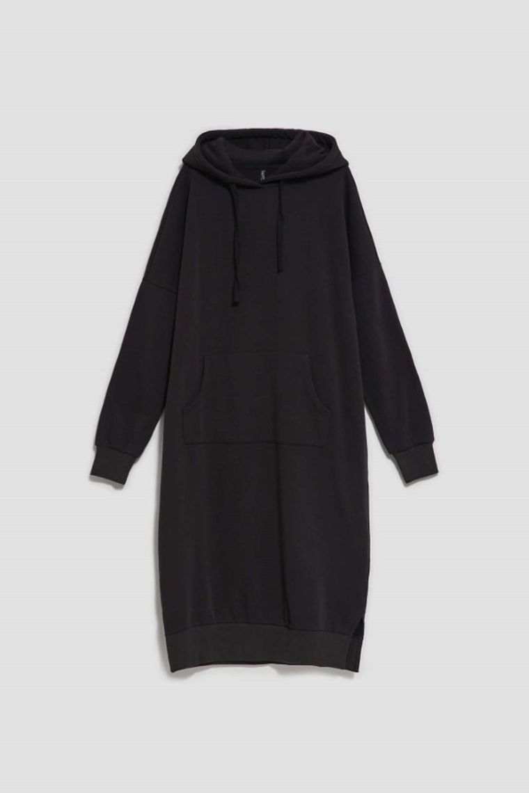 Sukienka damska, czarna, Moodo