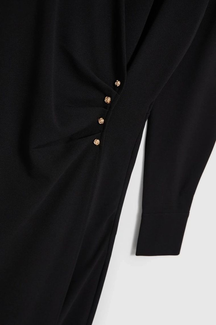 Sukienka damska, czarna, Moodo