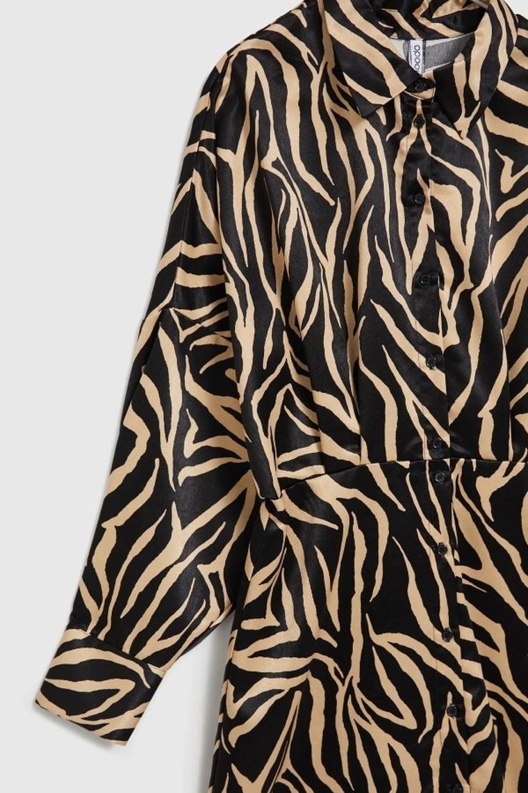 Sukienka damska, czarna, Moodo