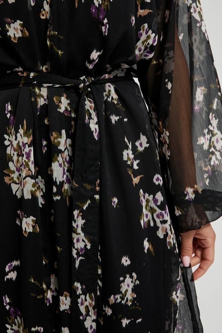 Sukienka damska, czarna, Moodo