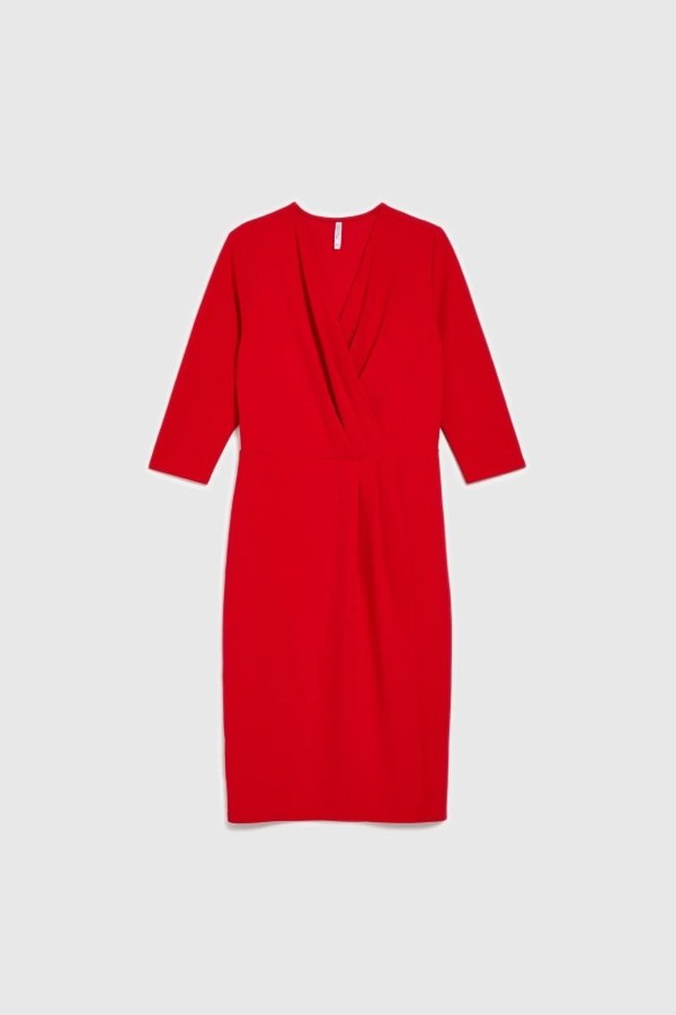 Sukienka damska, czerwona, Moodo