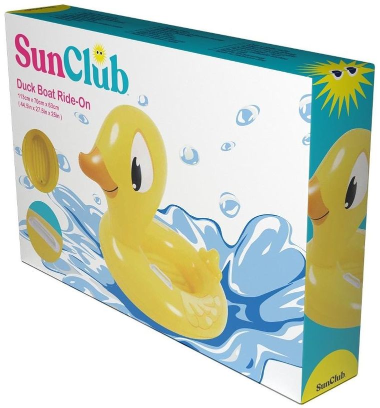 Sun Club, dmuchana kaczka, 113-70-63 cm