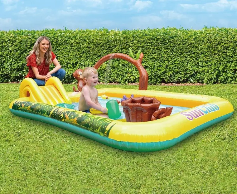 Sun Club, plac zabaw, basen dmuchany, zwierzątka, 214-167 cm