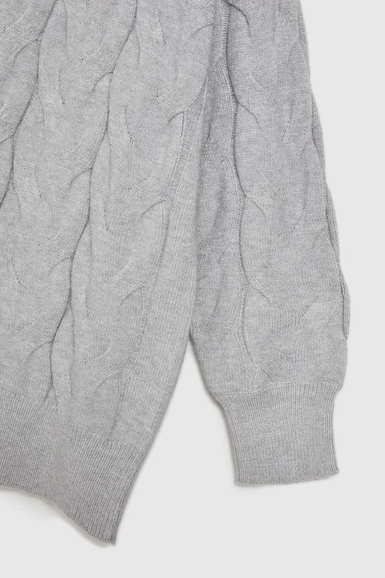 Sweter damski, szary, Moodo