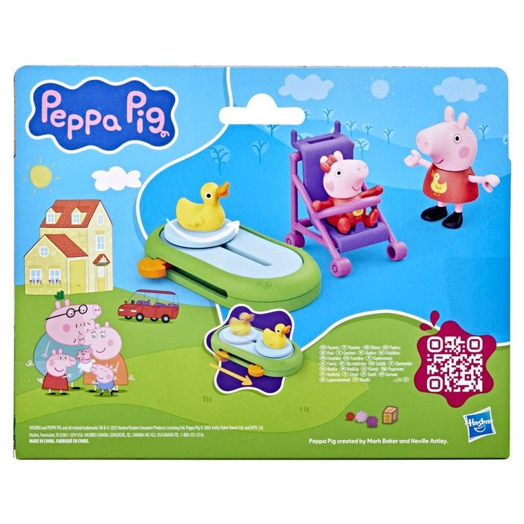 Świnka Peppa, Wesołe Chwile, Peppa i Evie w parku, figurki i akcesoria
