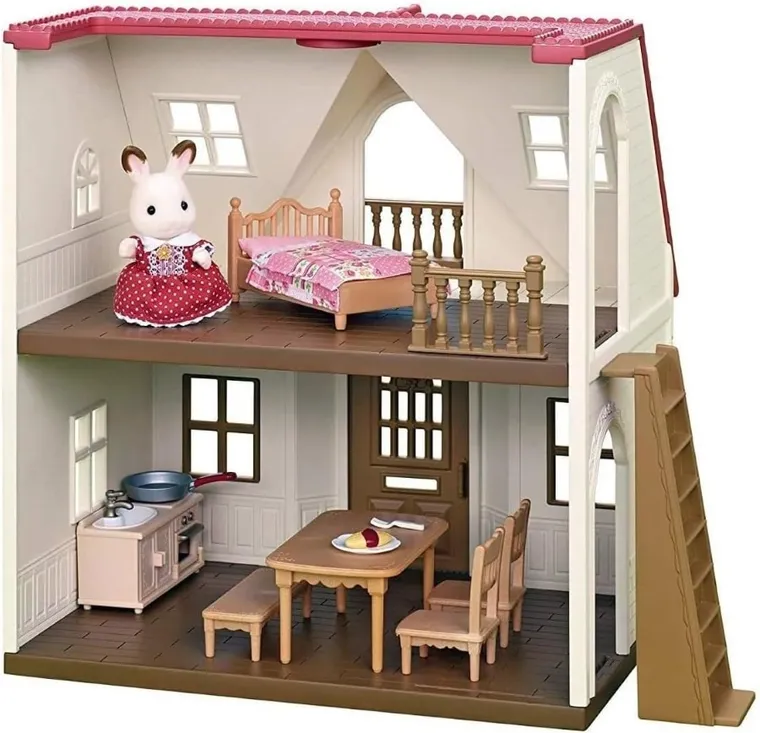Sylvanian Families, Przytulny domek wiejski, zestaw startowy z figurką, 5242/5303