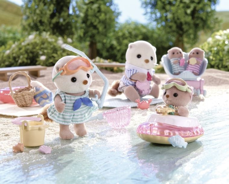 Sylvanian Families, Siostry Wydr Morskich na wakacjach, zestaw z figurkami, 5804