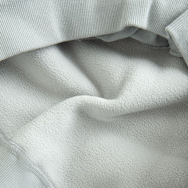 Szara bluza sherpa z kapturem oversize NOWEAR