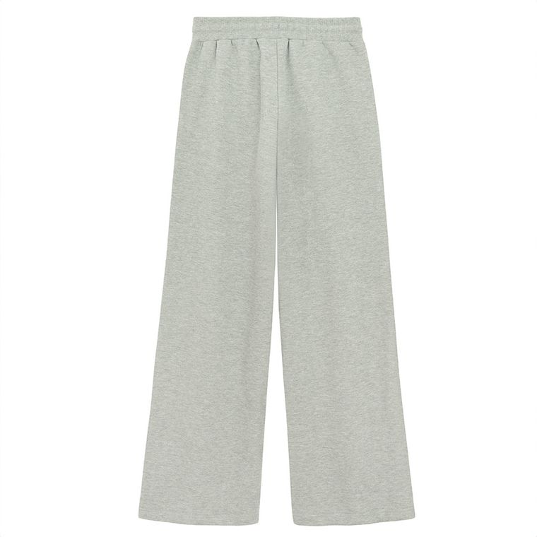 Szare spodnie dresowe z szeroką nogawką wide oversize NOWEAR