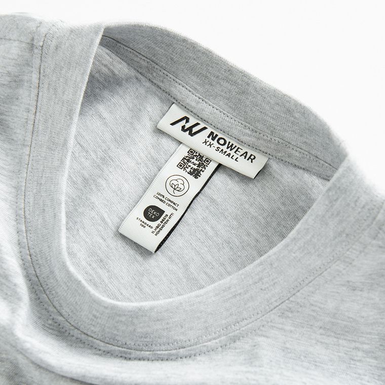 Szary t-shirt basic NOWEAR